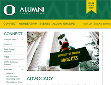 Tablet Screenshot of advocates.uoalumni.com